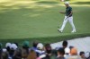Viktor Hovland, of Norway, waves after his putt on the 16th hole during the final round of the Masters golf tournament at Augusta National Golf Club on Sunday, April 9, 2023, in Augusta, Ga. (AP Photo/Charlie Riedel)