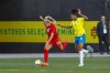 Canada's Adriana Leon, left, controls the ball as Brazil's Tainara gives chase during a women's friendly soccer match at Neo Quimica Arena in Sao Paulo, Brazil, Tuesday, Nov. 15, 2022. Leon has joined the Portland Thorns on a short-term loan from Manchester United. THE CANADIAN PRESS/AP-Marcelo Chello