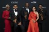 Marsha Stephanie Blake, left to right, Aaron Pierre, Clement Virgo, Kiana Madeira and Lamar Johnson all from the movie 