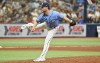 Tampa Bay Rays reliever Braden Bristo pitches against the Boston Red Sox during the eighth inning of a baseball game Thursday, April 13, 2023, in St. Petersburg, Fla. (AP Photo/Steve Nesius)