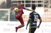 Cremonese's Pablo Galdames makes an flying stop during the Italian Serie A soccer match between Cremonese and Empoli at the Zini Stadium in Cremona, Italy, Friday, April 14, 2023. (Spada/LaPresse via AP)