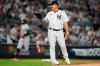 New York Yankees starting pitcher Nestor Cortes waits for a new ball as Minnesota Twins' Carlos Correa runs the bases on a home run during the sixth inning of a baseball game Friday, April 14, 2023, in New York. (AP Photo/Frank Franklin II)