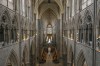 A general view inside Westminster Abbey in London, Wednesday, April 12, 2023, ahead of the King's coronation. Westminster Abbey has been used as Britain's coronation church since William the Conqueror in 1066, with the exception of kings Edward V and Edward VIII, who were not crowned. King Charles III will be the 40th reigning monarch to be crowned there during a ceremony on May 6, 2023. (Dan Kitwood/Pool Photo via AP)