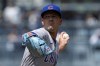 Chicago Cubs starting pitcher Drew Smyly throws to the plate during the first inning of a baseball game against the Los Angeles Dodgers Sunday, April 16, 2023, in Los Angeles. (AP Photo/Mark J. Terrill)