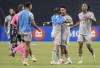 CF Montreal's Romell Quioto (30) celebrates with teammates after beating the Philadelphia Union in an MLS soccer game in Montreal, Saturday, March 18, 2023. As CF Montreal continues their historically bad start to the season, they're turning to Wednesday's game in the first round of the Canadian Championship as an opportunity to generate some momentum. THE CANADIAN PRESS/Graham Hughes