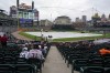 Baseball fans wait for the start of the baseball game between the Detroit Tigers and the San Francisco Giants, Sunday, April 16, 2023, in Detroit. (AP Photo/Carlos Osorio)