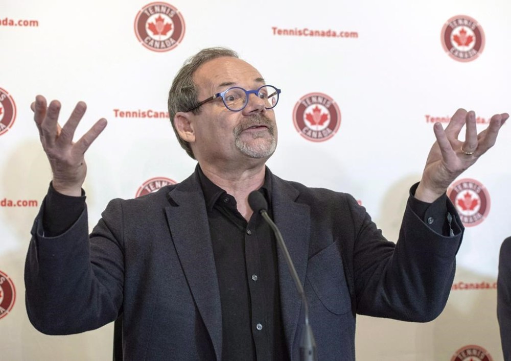 Tennis Canada chief executive Michael Downey speaks to the media at their year end news conference Wednesday, November 28, 2018 in Montreal.THE CANADIAN PRESS/Ryan Remiorz