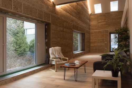 A room inside a 'carbon-minimal' building is seen in an undated handout photo. One of Canada's first 'carbon-minimal' buildings made with hempcrete is officially open this week and it's located on the University of British Columbia's Vancouver campus. THE CANADIAN PRESS/HO-UBC, *MANDATORY CREDIT*