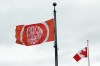 The Survivors’ Flag hangs to honour Indigenous Peoples who were forced to attend residential schools, is shownon the grounds of the legislature in Victoria, B.C., on Wednesday, Sept. 28, 2022. Nineteen anomalies have been located using ground-penetrating radar during a search for unmarked graves at the site of a former residential school northeast of Edmonton.THE CANADIAN PRESS/Chad Hipolito