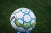 A game ball for the Canadian Premier League is seen during a match between York United FC and Forge Hamilton FC in CPL soccer action at York Lions Stadium in Toronto on Friday, July 30, 2021. THE CANADIAN PRESS/ Tijana Martin