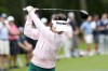 Lydia Ko, of New Zealand, hits her tee shot on the 13th hole during the Chevron Championship women's golf tournament at The Club at Carlton Woods on Thursday, April 20, 2023, in The Woodlands, Texas. (AP Photo/David J. Phillip)