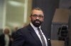 FILE - British Foreign Secretary James Cleverly arrives for a meeting of NATO foreign ministers at NATO headquarters in Brussels on April 5, 2023. Cleverly cut short a Pacific tour Friday, April 21, to return to Britain and deal with the deteriorating situation in Sudan. (AP Photo/Virginia Mayo, File)