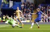 Chelsea's Guro Reiten, prepares to score which is ruled out for offside, during the Women's Champions League semi-final first leg soccer match between Chelsea and Barcelona, at Stamford Bridge, London, Saturday April 22, 2023. (Zac Goodwin/PA via AP)