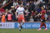 West Ham United's Declan Rice celebrates after scoring their sides third goal during their English Premier League soccer match against Bournemouth at the Vitality Stadium, Bournemouth, England, Sunday, April 23, 2023. (Steven Paston/PA via AP)
