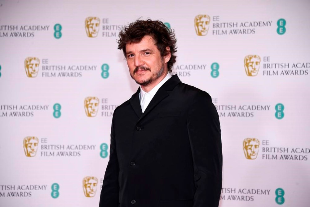Actor Pedro Pascal poses for photographers upon arrival at the BAFTA Film Awards, in central London, Sunday, April 11 2021. Pascal hasn't started filming in Vancouver yet on the second season of his smash HBO hit