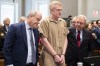 FILE - Alex Murdaugh speaks with his legal team before he is sentenced to two consecutive life sentences for the murder of his wife and son by Judge Clifton Newman at the Colleton County Courthouse, March 3, 2023, in Walterboro, S.C. A South Carolina grand jury Tuesday, April 25, charged Murdaugh with two counts of tax evasion after prosecutors reviewed his final years of tax returns before he headed behind bars. (Joshua Boucher/The State via AP, Pool, File)