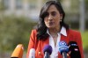 Defence Minister Anita Anand talks to journalists during a press statement prior to the meeting of the 'Ukraine Defense Contact Group' at Ramstein Air Base in Ramstein, Germany, Friday, April 21, 2023. Anand says the first Canadian evacuation flight from Sudan has taken off and additional evacuations are planned over the next few days. THE CANADIAN PRESS/AP/Matthias Schrader