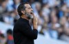 FILE - The then Watford's head coach Quique Sanchez Flores shouts during the English Premier League soccer match between Manchester City and Watford at Etihad stadium in Manchester, England, Saturday Sept. 21, 2019. Quique Sánchez Flores will not continue as Getafe’s coach, the Spanish club said Thursday, April 27, 2023. (AP Photo/Rui Vieira, File)