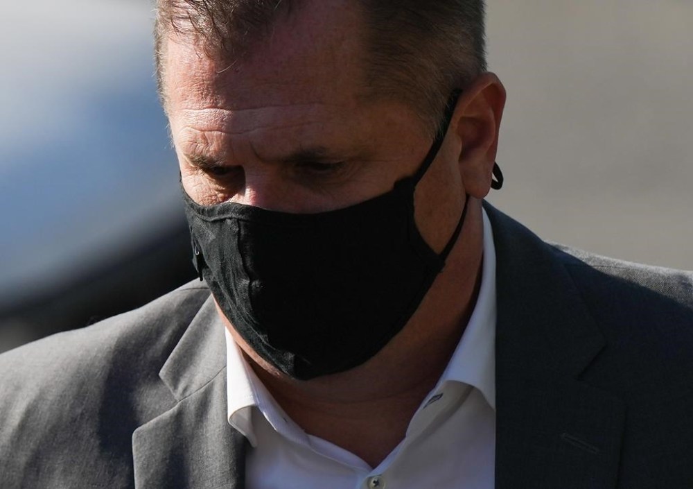 Former Vancouver Whitecaps and Canada U-20 women's soccer coach Bob Birarda arrives at provincial court for his sentencing hearing in North Vancouver, B.C., on Friday, September 2, 2022. THE CANADIAN PRESS/Darryl Dyck