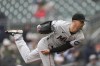 Miami Marlins starting pitcher Braxton Garrett (29) works in the second inning of a baseball game against the Atlanta Braves Thursday, April 27, 2023, in Atlanta. (AP Photo/John Bazemore)