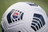 A soccer ball sits by the pitch line prior to the NWSL Championship soccer match between the Washington Spirit and Chicago Red Stars, Nov. 20, 2021, in Louisville, Ky. The North Carolina Courage have acquired Canadian international midfielder Victoria Pickett from Gotham FC in exchange for US$200,000 in allocation money.THE CANADIAN PRESS/AP, Jeff Dean