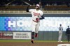Minnesota Twins' Carlos Correa runs the bases on his solo home run against the Kansas City Royals during the fourth inning of a baseball game Thursday, April 27, 2023, in Minneapolis. (AP Photo/Bruce Kluckhohn)