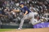 Tampa Bay Rays relief pitcher Ryan Thompson delivers during the sixth inning of the team's baseball game against the Chicago White Sox on Friday, April 28, 2023, in Chicago. (AP Photo/Charles Rex Arbogast)