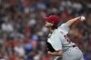 Philadelphia Phillies starting pitcher Aaron Nola throws against the Houston Astros during the first inning of a baseball game Friday, April 28, 2023, in Houston. (AP Photo/David J. Phillip)