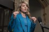 Foreign Affairs Minister Mélanie Joly speaks with reporters as she heads to a meeting of cabinet on Parliament Hill, on Tuesday, April 25, 2023 in Ottawa. Foreign Affairs Minister Mélanie Joly is in Kenya to help inform Canada's response to the crisis in Sudan. THE CANADIAN PRESS/Adrian Wyld