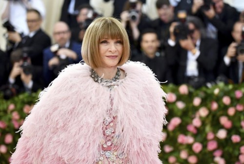 FILE - Vogue editor Anna Wintour attends The Metropolitan Museum of Art's Costume Institute benefit gala celebrating the opening of the 