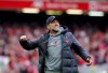 Liverpool's manager Jurgen Klopp reacts during an English Premier League soccer match between Liverpool and Tottenham Hotspur at Anfield stadium in Liverpool, Sunday, April 30, 2023. (Peter Byrne/PA via AP)