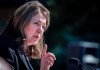 United Conservative Party leader Danielle Smith speaks at a campaign launch rally in Calgary, Alta., Saturday, April 29, 2023. THE CANADIAN PRESS/Jeff McIntosh