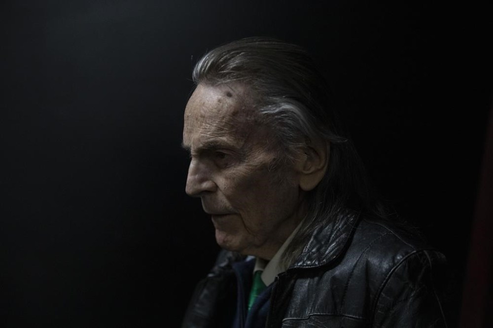 Gordon Lightfoot poses for a photo at The Eglinton Grand in Toronto on March 17, 2022. THE CANADIAN PRESS/Chris Young