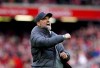 Liverpool's manager Jurgen Klopp reacts during an English Premier League soccer match between Liverpool and Tottenham Hotspur at Anfield stadium in Liverpool, Sunday, April 30, 2023. (Peter Byrne/PA via AP)