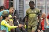 AC Milan's Rafael Leao leaves the pitch after an injury during a Serie A soccer match between AC Milan and Lazio, at the San Siro stadium in Milan, Italy, Saturday, May 6, 2023. (AP Photo/Luca Bruno)