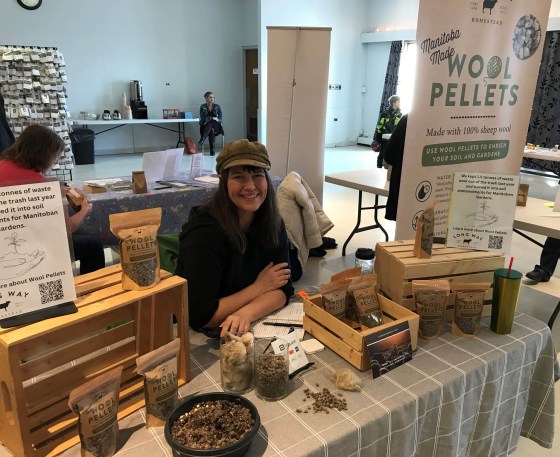 Anna Hunter at 2023 Seedy Saturday. (William Dowie photo)