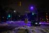 JESSICA LEE / WINNIPEG FREE PRESS FILES
                                Purple street lights can be seen at the same time as white street lights on Wellington Crescent and Hugo Street in January.