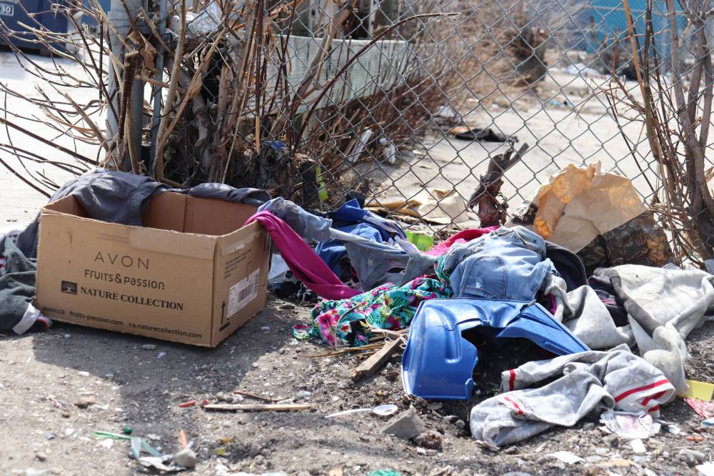 The level of waste North End residents are dealing with goes beyond what any community effort could be expected to address. (Tyler Searle / Winnipeg Free Press)