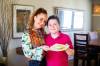 MIKAELA MACKENZIE / WINNIPEG FREE PRESS
                                Proud mother Meghan Taylor and son Jack show off their lemon curd mini-cheesecake. A culinary class helped develop Jack’s love of cooking.