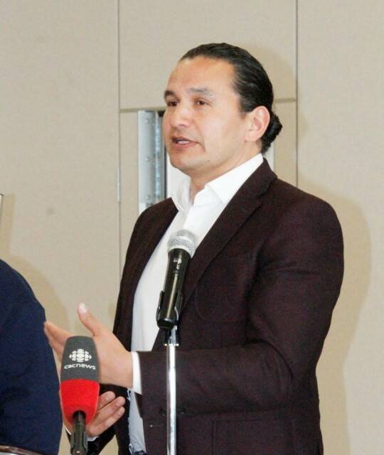 “They began their program of cutting the number of nurses working at the bedside many years before the pandemic,” NDP Leader Wab Kinew said. (Virden Empire-Advance)