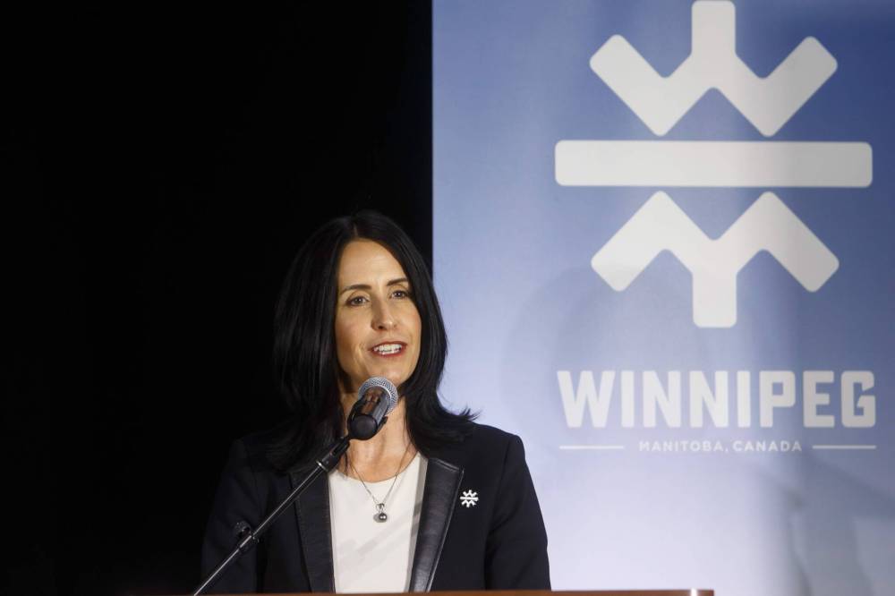 Mike Deal / Winnipeg Free Press
Wednesday’s annual meeting of Economic Development Winnipeg was its first in four years and the final one for outgoing president and CEO Dayna Spiring.