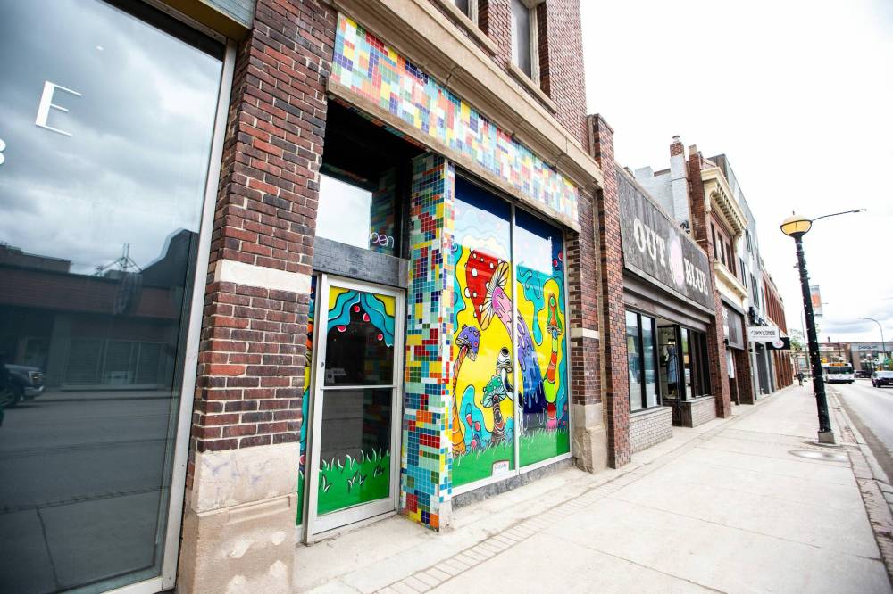 MIKAELA MACKENZIE / WINNIPEG FREE PRESS
Magic Mush in Osborne Village doesn’t have a street-facing sign displaying its name.