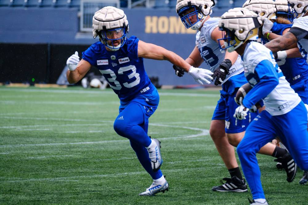 Mike Deal / Winnipeg Free Press
Blue Bombers Global linebacker Les Maruo was on the losing end of two championship games a few weeks apart last fall.