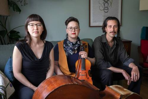 JESSICA LEE / WINNIPEG FREE PRESS
                                Natanielle Felicitas (from left), Raine Hamilton and Quintin Bart will finally have an album release party Sunday for 2021&rsquo;s Brave Land.