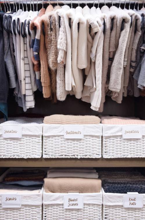 For a long time, I&rsquo;ve fantasized about having a beautifully curated capsule wardrobe of good-quality basics, suspended from matching hangers that all face the same way. (The Home Edit)