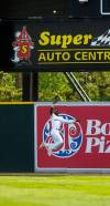 Mike Deal / Winnipeg Free Press
                                Goldeyes outfielder Javeyan Williams goes airborne to make a catch Thursday against the Kane County Cougars.