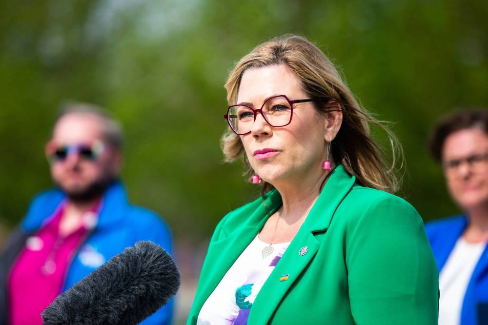 MIKAELA MACKENZIE / WINNIPEG FREE PRESS
Families Minister and minister responsible for gender equity Rochelle Squires: ‘Compelling people to march is probably contrary to the spirit of pride.’