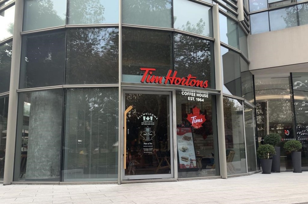 A Tim Hortons store in Shanghai is shown in a Nov., 2019 photo. Experts say souring relations between Ottawa and Beijing could affect Canadian companies in China, potentially tarnishing the appeal of Canadian brands for Chinese consumers. THE CANADIAN PRESS/Brett Bundale