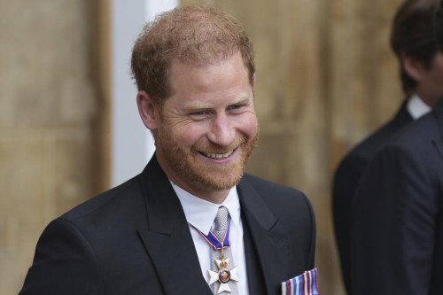 FILE - Prince Harry leaves Westminster Abbey after the Coronation of King Charles III in London, Saturday, May 6 2023. Prince Harry’s legal battle against the British press faces its biggest test yet and threatens to do something he said his family long feared: put a royal on the witness stand to discuss embarrassing revelations. (Dan Charity/Pool Photo via AP, File)