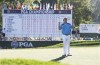 FILE - Jason Dufner celebrates after winning the PGA Championship golf tournament at Oak Hill Country Club, Sunday, Aug. 11, 2013, in Pittsford, N.Y. The PGA Championship returns to Oak Hill for the fourth time on May 18-21, 2023. (AP Photo/Julio Cortez, File)